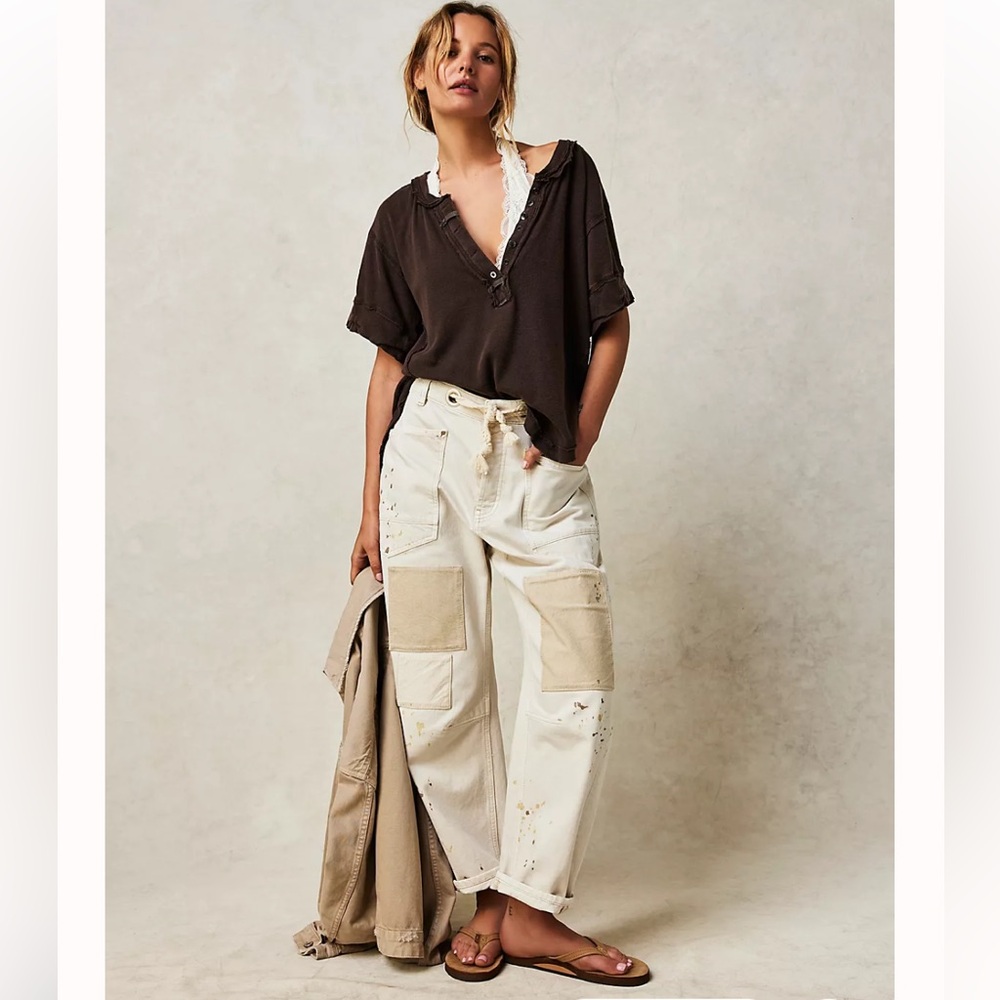 Free People Moxie Barrel Jeans 26